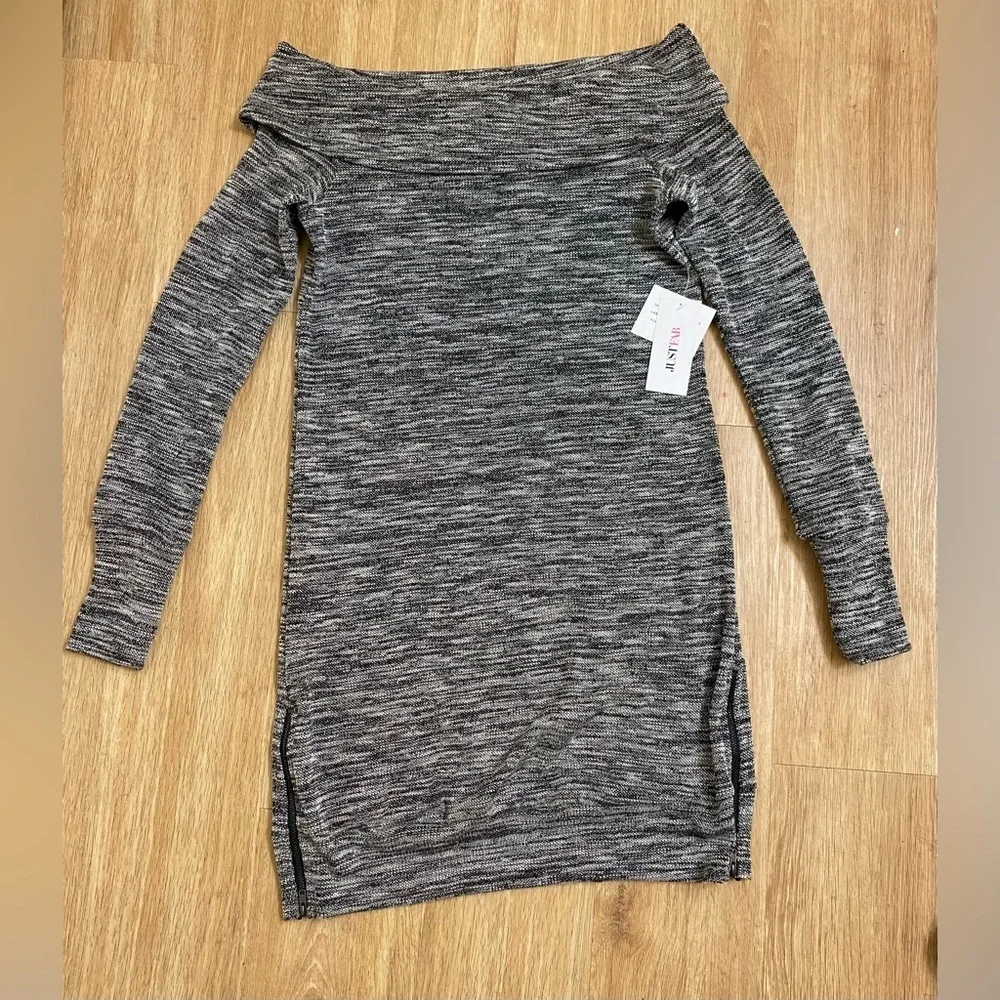 JustFab Charcoal Knit Top